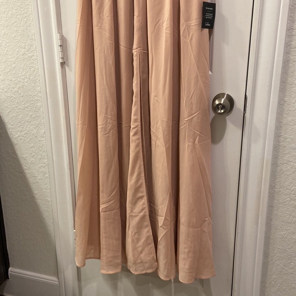 NWT Lulu’s - Make Me Marvel Blush V-Neck Sleeveless Maxi Dress - Picture 11 of 16